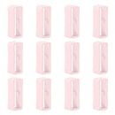 12 Pack Fastener Rings Compatible with Moto 360 2nd Gen Men's 42mm Security Loop Holder, 20mm Watch Strap Keeper Retainer Wristband Non-Slip Silicon Ring Connector Loops,Pink#2