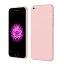 LIRAMARK Silicone Soft Back Cover Case for Apple iPhone 6 Plus/iPhone 6s Plus (Silicone Pink)