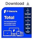 F-Secure Total | 1 An | 5 Appareils | PC/Mac/Mobile | Code d'activation - envoi par email