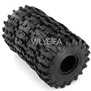 WLYEJEA 4PCS 2.2" RC Rubber Tires 150mm Crawler Tire with Foam Inserts Compatibale for 1/10 RC Crawler Axial SCX10 RR10 90053 AX10 Wraith 90056 90045