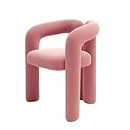 Juego de mesa de centro y silla de comedor redonda combinada para 2/4, mesa redonda y sillas que ahorran espacio con sillas tapizadas de terciopelo de 2/4 plazas para cocina ( Size : Pink-65*60*75cm )