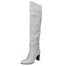CARMENS 37 EU women's shoes white leather boots EX215-37