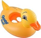 swabs® Inflatable Rubber Duck Pool Float for Kids, Swimming Pool Floats Boat Seats Beach Toy, Kids Floaties Swim Rings