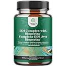 Advanced DIM Supplement for Women and Men - Vegan Hormone Balance Supplement for Women & Men with DIM Calcium D Gluconate and BioPerine for Estrogen Metabolism Balance and Support 120 Count