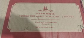 Balsam Hill Norway Spruce 6' / 180cm Tree with Led Clear Lights / Weihnachtsbaum