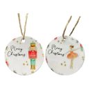 fr Christmas Ceramic Soldier Cartoon Home New Year Party Ornament Gift for Kids