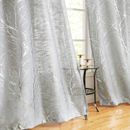 Silbergrau halbtreine Vorhänge 54 Zoll lang für Kinderzimmer/Jungen Schlafzimmer metallic