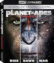 Planet of the Apes Trilogy (Uncut) [4K Ultra HD/Blu-ray] (2011-2017) | 3 Movies | 6 Discs (3 4K + 3 BD) | Imported from USA | 20th Century Fox | 375 min | Action Sci-Fi Fantasy