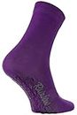 Rainbow Socks - Hombre Mujer Calcetines Antideslizantes ABS Colores de Algodón 1 Par