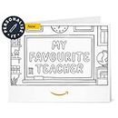 Amazon.co.uk eGift Card -My favourite teacher (Colouring)-Print