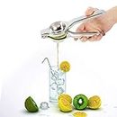 Lemon juicer Lime Squeezer Stainless Steel Silver Citrus Squeezer for Juicing Orange Lemon and Other Hull-free Fruits