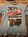 Emerson Blue 25th Motor Rally Automotive Design T-Shirt Size Medium