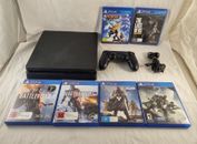 Sony PS4 PlayStation 4 Slim Black 1TB PS4 Console Controller + Games