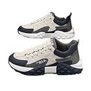 Men's Orthopedic Comfort Sneaker,Fashion Casual Lightweight Walking Shoes,Outdoor Waterproof Hiking Shoes (43, White)