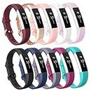 AK Replacement Bands Compatible with Fitbit Alta Bands/Fitbit Alta HR Bands (10 PACK), AK Replacement Bands for Fitbit Alta/Alta HR (10 pcs-b,small), Small (Pack of 10)