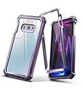 Dexnor Compatible with Samsung Galaxy S10e Case [Ultra Hybrid] 360 with Screen Protection Full-Body Soft Silicone Bumper Anti-Scratch Clear Ultra-Thin Back Panel for Samsung Galaxy S10e - Phantom Purple