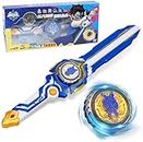 OBEST Battling Tops Toys Burst Gyro with Launcher, LED Lamp of the Combat Metal Fusion Ring Spinning Top Set Gifts Toys for Children