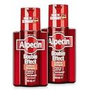 Alpecin Double Effect 2x 200ml | Anti Dandruff and Natural Hair Growth Shampoo | Energizer for Strong Hair | Hair Care for Men Made in Germany
