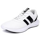 Nautica Men's Sneakers - Stylish and Comfortable Casual Shoes for Fashionable Walking and Running | Lace-Up Athletic Footwear-Manalapin, White Black Manalapin, 12