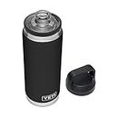 YETI Rambler 26 oz Bottle, Vacuum Insulated, Stainless Steel with Chug Cap, Black