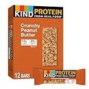 KIND Protein Bars, Crunchy Peanut Butter, Gluten Free, 12g Protein,1.76oz, 12 Count