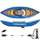 2022 Hydro‑Force Cove Champion 9ft 1 Person Inflatable Kayak Set, Blue