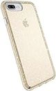 Speck Products Presidio Glitter Case for iPhone 8 Plus, iPhone 7 Plus, and iPhone 6/6S Plus - Bulk Packaging - Gold Glitter/Clear