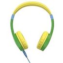 Hama Children's Headphones (Stereo Headphones, Wired Children's Headphones with 85 dB, On-Ear Headset, 120 cm Audio Cable, 3.5 mm Jack) Yellow/Green
