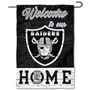WinCraft Las Vegas Raiders Welcome Home Decorative Garden Flag Double Sided Banner