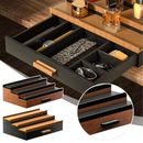 Wooden Cologne Organizer Solid Pine Wood Perfume Stand Shelf Display F8G7