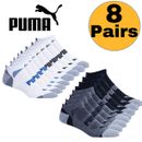 8 Pairs Genuine Puma Mens Sport CoolCell Crew Socks Shoe Size 10-13 & 13-15