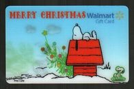 Tarjeta de regalo lenticular Walmart Feliz Navidad, Snoopy 2010 ($0)