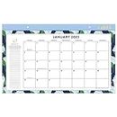 AT-A-GLANCE 2023 Desk Calendar, Simplified by Emily Ley, Monthly Desk Pad, 17-3/4" x 11", Compact, Carolina Dogwood (EL91-705)