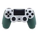eXtremeRate Pine Green Anti-Skid Sweat-Absorbent Controller Grip for ps4 Controller, Professional Textured Soft Rubber Handle Grips for ps4 Slim Pro Controller - Improve The Grip and Comfort