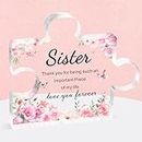 Gifts for Sister Mothers Day, Sister Gifts from Sisters, Engraved Acrylic Block Puzzle 3.9x3.3 inch - Happy Birthday Gifts for Sister, Sister Gifts from Sisters Brothers, Sister Birthday Gifts Ideas