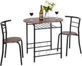 3 Piece Dining Set,Small Kitchen Table Set for 2,Breakfast Table Set for 2,Kitch