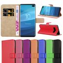 Galaxy S10e S10+ S10 Phone Case Leather Wallet Flip Stand Cover for Samsung