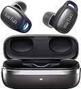 EarFun Free Pro 2 Wireless Earbuds, Hybrid Active Noise Cancelling, Bluetooth 5.2 with 6 Mics, Stereo Sound Deep Bass In-Ear Headphones, Game Mode, Wireless Charging, Black