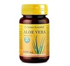 Nature Essential - Aloe Vera - 60 Comprimidos - Bote para 1 Mes - Sen y Calcio - Favorece Sistema Hepático - Ayuda a Perder Peso - Aloe + Sen 2000 mg