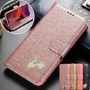 Premium Bling Leather Case Flip Wallet Cover For iPhone 11 12 Pro SE XR 7 8 6S