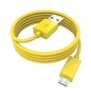 USB 2.0 to Micro USB Cable Android Charger Cord Compatible with Amazon Kindle Fire HD 6 7 8 10(1-8th Gen) HDX Tablets and E-Reader(3rd-11th)-Yellow