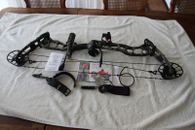 PSE Drive NXT 60# left hand LH compound bow with case and release aids.