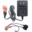 12 Volt Battery Charger for Ride On Toys and Battery Wire 12V Kids Ride On Car Charger,12V Electric Car Riding Toy Battery Power and Charging Socket Adapter Square Plug
