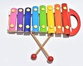 Wooden Kids Hand Knock Piano, Xylophone, Glockenspiel, Piano, Musical Instrument Toy for Toddler, Baby and Children with 8 Notes/Scales/syllables