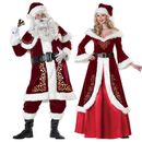 Christmas Santa Claus Adult Costume Fancy Dress Party Suit Cosplay Outfit Xmas
