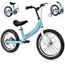 BIKEBOY Balance Bike 2 in 1,The Dual Use of a Kids Balance Bike and Toddler Bike, for 2 3 4 5 6 7 Years Old -12 14 16 Inches with Training Theory, Brake, Pedal