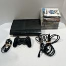 Sony Playstation 3 PS3 super slim rare bundle Controller Games Great Condition