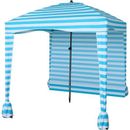 Beach Tent Beach Canopy Beach Cabana with One Side Detachable Cover Large Space, Beach, Lake, Outdoor Camping Beach Umbrella