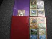2 x Vintage 1999 Pokémon binders and cards Fossil NO HOLOS