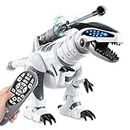 Spobot Remote Control Dinosaur Smart Wildlife RC Robot Electronic Pets, Interactive Intelligent Touching Robotic Walking Dancing Singing Dinosaur Toy with Shooting Mode for Kids 3 4 5 6 7 8+ Years